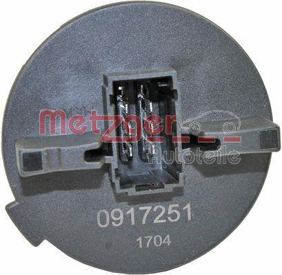 Résistance, pulseur d'air habitacle (Élément de commande, chauffage/ventilation) METZGER ref. 0917251